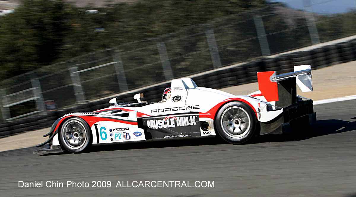 Porsche RS Spyder P2 Greg Pickett Klaus Graf Mazda Raceway Laguna Seca